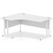 Impulse 1600mm Corner Desk, Left Hand, White Legs, White