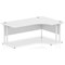 Impulse 1800mm Corner Desk, Right Hand, White Cantilever Leg, White