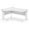 Impulse 1600mm Corner Desk, Left Hand, White Cable Managed Leg, White