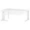 Impulse 1800mm Corner Desk, Left Hand, White Cable Managed Leg, White