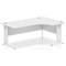 Impulse 1800mm Corner Desk, Right Hand, White Cable Managed Leg, White