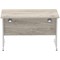Impulse 1200mm Rectangular Desk, Silver Cantilever Leg, Grey Oak
