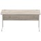 Impulse 1600mm Rectangular Desk, Silver Cantilever Leg, Grey Oak