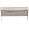 Impulse 1600mm Rectangular Desk, Silver Cantilever Leg, Grey Oak