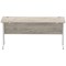 Impulse 1600mm Slim Rectangular Desk, Silver Cantilever Leg, Grey Oak