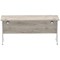 Impulse 1600mm Slim Rectangular Desk, Silver Cantilever Leg, Grey Oak