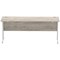 Impulse 1800mm Slim Rectangular Desk, Silver Cantilever Leg, Grey Oak