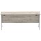 Impulse 1800mm Slim Rectangular Desk, Silver Cantilever Leg, Grey Oak
