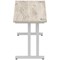 Impulse 1800mm Slim Rectangular Desk, Silver Cantilever Leg, Grey Oak