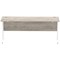 Impulse 1800mm Slim Rectangular Desk, White Cantilever Leg, Grey Oak