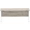 Impulse 1800mm Slim Rectangular Desk, White Cantilever Leg, Grey Oak