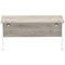 Impulse 1600mm Rectangular Desk, White Cable Managed Leg, Grey Oak