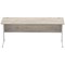 Impulse 1800mm Rectangular Desk, Silver Cable Managed Leg, Grey Oak