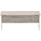 Impulse 1800mm Rectangular Desk, Silver Cable Managed Leg, Grey Oak