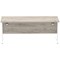 Impulse 1800mm Rectangular Desk, White Cable Managed Leg, Grey Oak