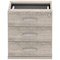 Impulse Fixed 3 Drawer Pedestal - Grey Oak Impulse Fixed 3 Drawer Pedestal - Grey Oak