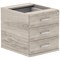 Impulse Fixed 3 Drawer Pedestal - Grey Oak Impulse Fixed 3 Drawer Pedestal - Grey Oak