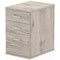 Impulse Desk High 3 Drawer Pedestal, 600mm Deep, Grey Oak