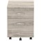 Impulse Mobile 2 Drawer Pedestal - Grey Oak