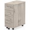 Impulse Slim 3 Drawer Mobile Pedestal - Grey Oak