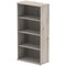 Impulse Tall Bookcase, 3 Shelves, 1600mm High, Grey Oak