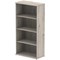 Impulse Tall Bookcase, 3 Shelves, 1600mm High, Grey Oak