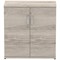 Impulse Low Cupboard, 1 Shelf, 800mm High, Grey Oak