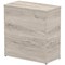 Impulse Low Cupboard, 1 Shelf, 800mm High, Grey Oak