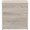 Impulse Low Cupboard, 1 Shelf, 800mm High, Grey Oak