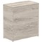 Impulse Low Cupboard, 1 Shelf, 800mm High, Grey Oak