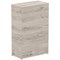 Impulse Medium Cupboard, 2 Shelves, 1200mm High, Grey Oak