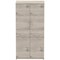 Impulse Tall Cupboard, 3 Shelves, 1600mm High, Grey Oak
