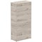 Impulse Tall Cupboard, 3 Shelves, 1600mm High, Grey Oak