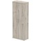 Impulse Extra Tall Cupboard, 4 Shelves, 2000mm High, Grey Oak