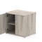 Impulse Desk High Cupboard, 1 Shelf, 730mm High, Grey Oak