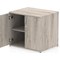 Impulse Desk High Cupboard, 1 Shelf, 730mm High, Grey Oak