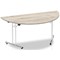 Impulse Semi-circular Folding Table, 1600mm, Grey Oak