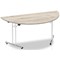 Impulse Semi-circular Folding Table, 1600mm, Grey Oak Impulse Semi-circular Folding Table, 1600mm, Grey Oak