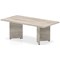 Impulse Rectangular Arrowhead Leg Coffee Table, W1200 x D600 x H450mm, Grey Oak,