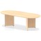 Impulse Boardroom Table, 2400mm, Maple, Arrowhead Leg