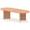 Impulse Boardroom Table, 2400mm, Oak, Arrowhead Leg