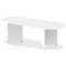 Impulse Boardroom Table, 2400mm, White, Arrowhead Leg