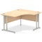 Impulse 1400mm Corner Desk, Right Hand, Silver Cantilever Leg, Maple