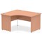 Impulse 1400mm Corner Desk, Left Hand, Panel End Leg, Beech