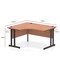 Impulse 1400mm Corner Desk, Left Hand, Panel End Leg, Beech