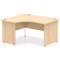 Impulse 1400mm Corner Desk, Left Hand, Panel End Leg, Maple