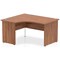 Impulse 1400mm Corner Desk, Left Hand, Panel End Leg, Walnut