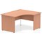 Impulse 1400mm Corner Desk, Right Hand, Panel End Leg, Beech