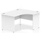 Impulse 1400mm Corner Desk, Right Hand, Panel End Leg, White