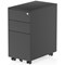 Impulse Slim 3 Drawer Steel Mobile Pedestal, Black Impulse Slim 3 Drawer Steel Mobile Pedestal, Black